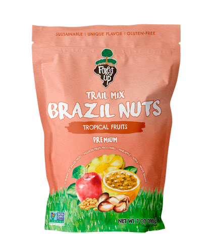 Trail Mix Tropical | Castanha, Maçã, Maracujá, Abacaxi e Uva-Passa | 198g