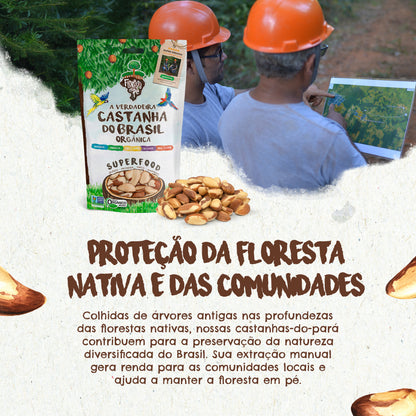 Castanha do Pará Orgânica | Sem Sal | 125g