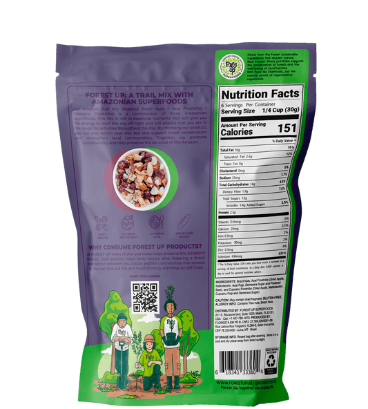 Trail Mix Açaí | Mix de Castanha, Frootnibs de Açaí e Cupuaçu | 198g