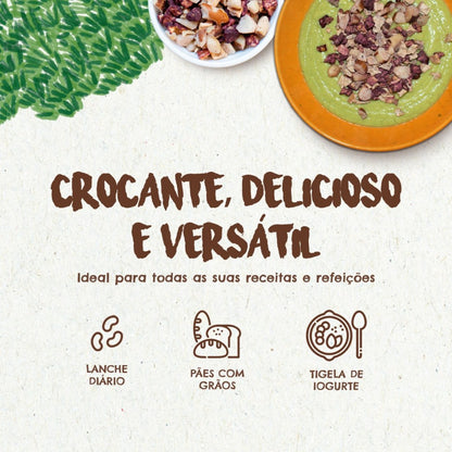 Trail Mix Açaí | Mix de Castanha, Frootnibs de Açaí e Cupuaçu | 198g